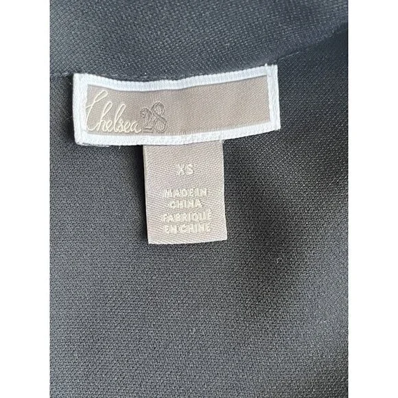 Chelsea28 Womens Black Ruffle Sleeve Bateau neck Shift Dress Size XS - Picture 16 of 16